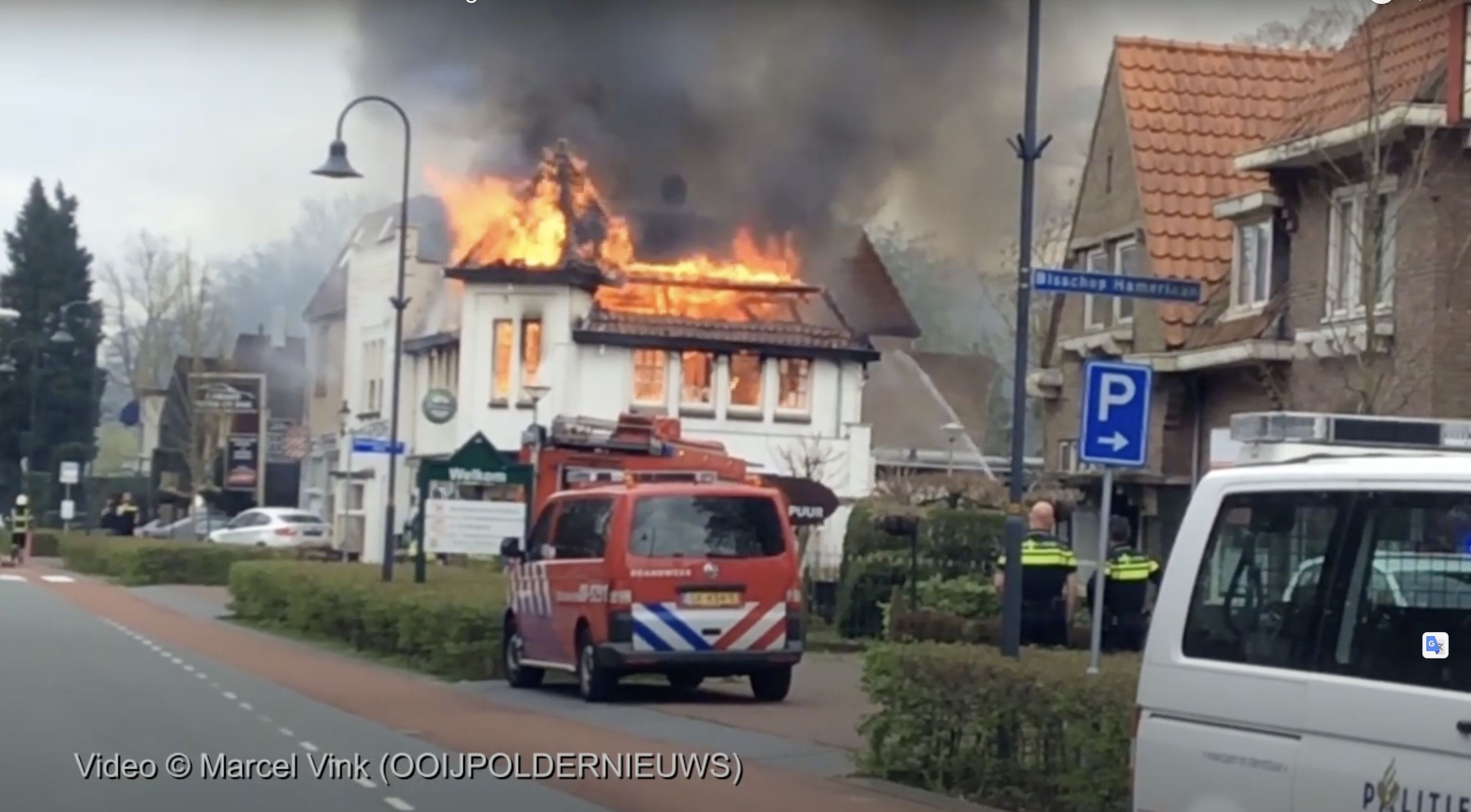 Grote brand bij Restaurant; ”De Put” in Berg & Dal