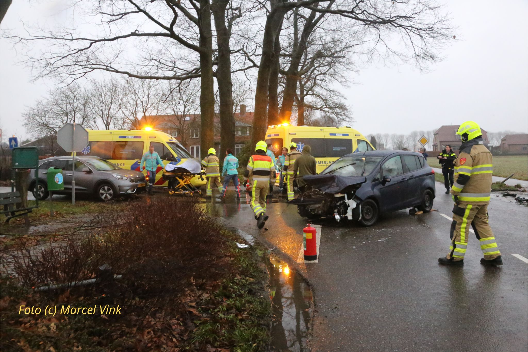 Erstig verkeersongeval op de Wylerbaan in Groesbeek