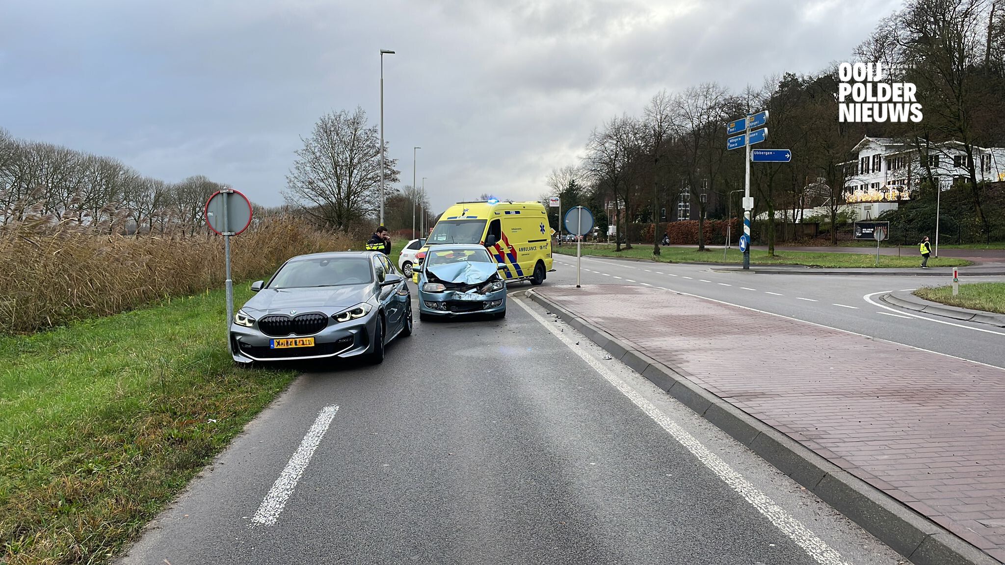 Ongeval op de N325 bij de Nieuwe Ubbergseweg