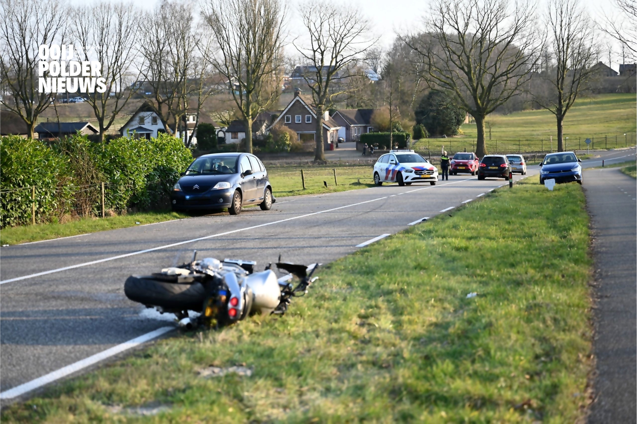 Eenzijdig motor ongeval Zevenheuvelenweg Groesbeek