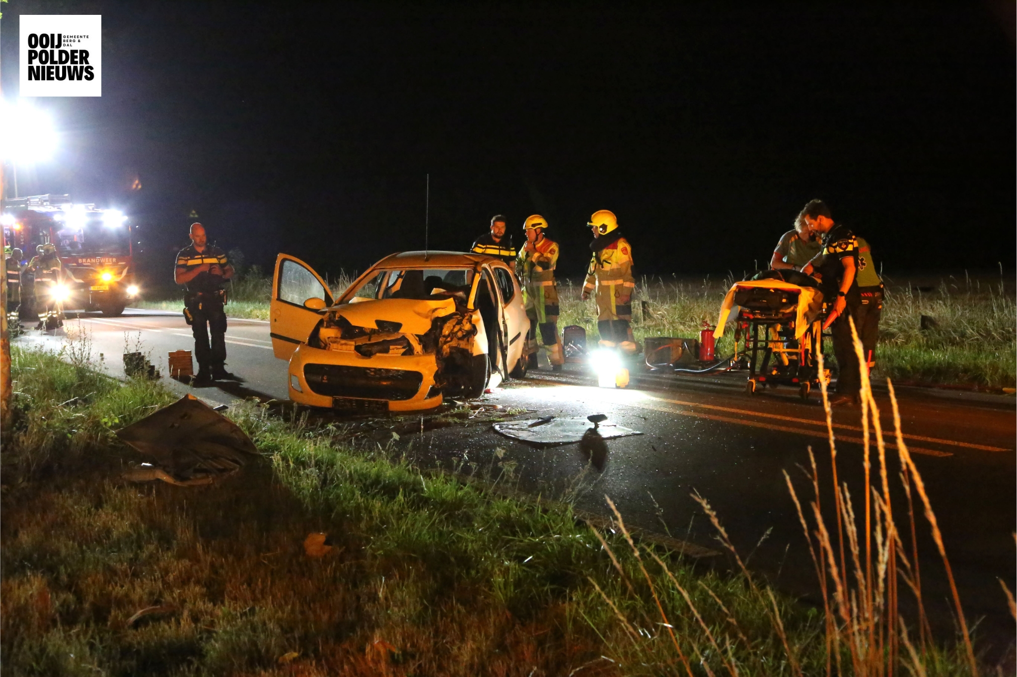 Bestuurder gewond bij eenzijdig verkeersongeval in Kekerdom