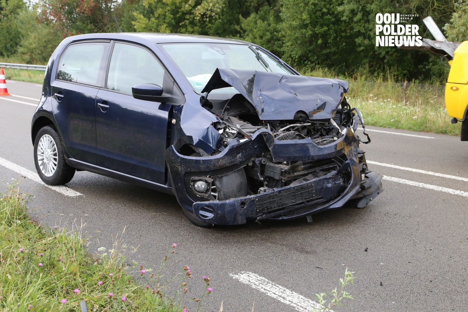 Aanrijding op de N325 ter hoogte van Beek