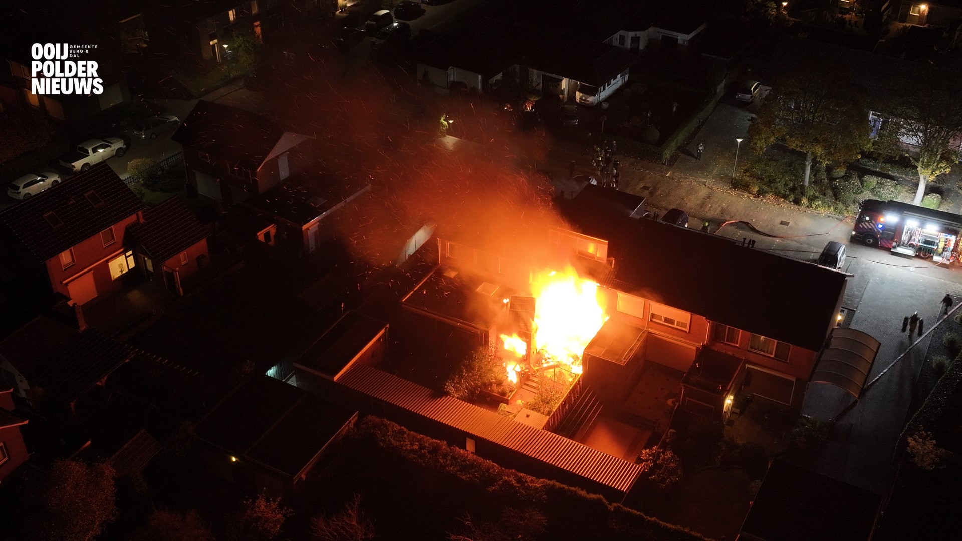 Man omgekomen bij woningbrand in Ooij