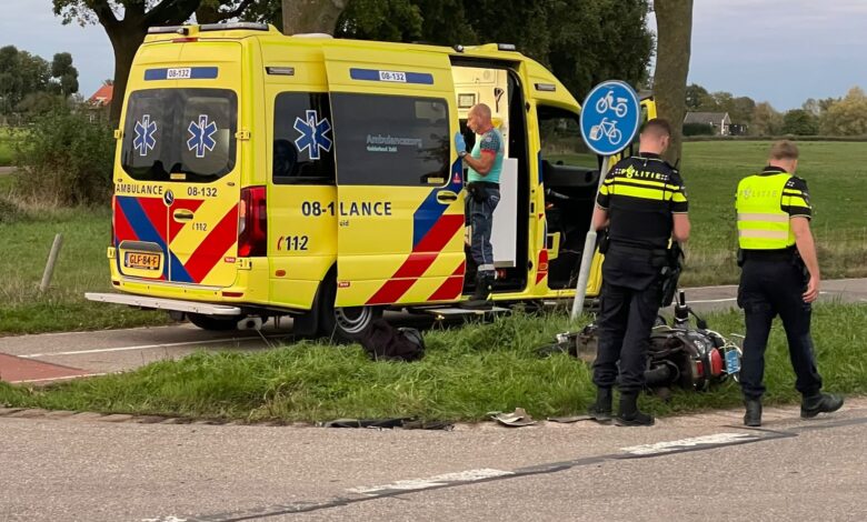 Scooterrijder gewond bij aanrijding in Persingen